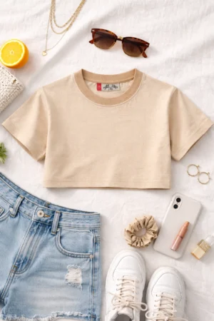 crop tops para mujer FTA Denim & Co