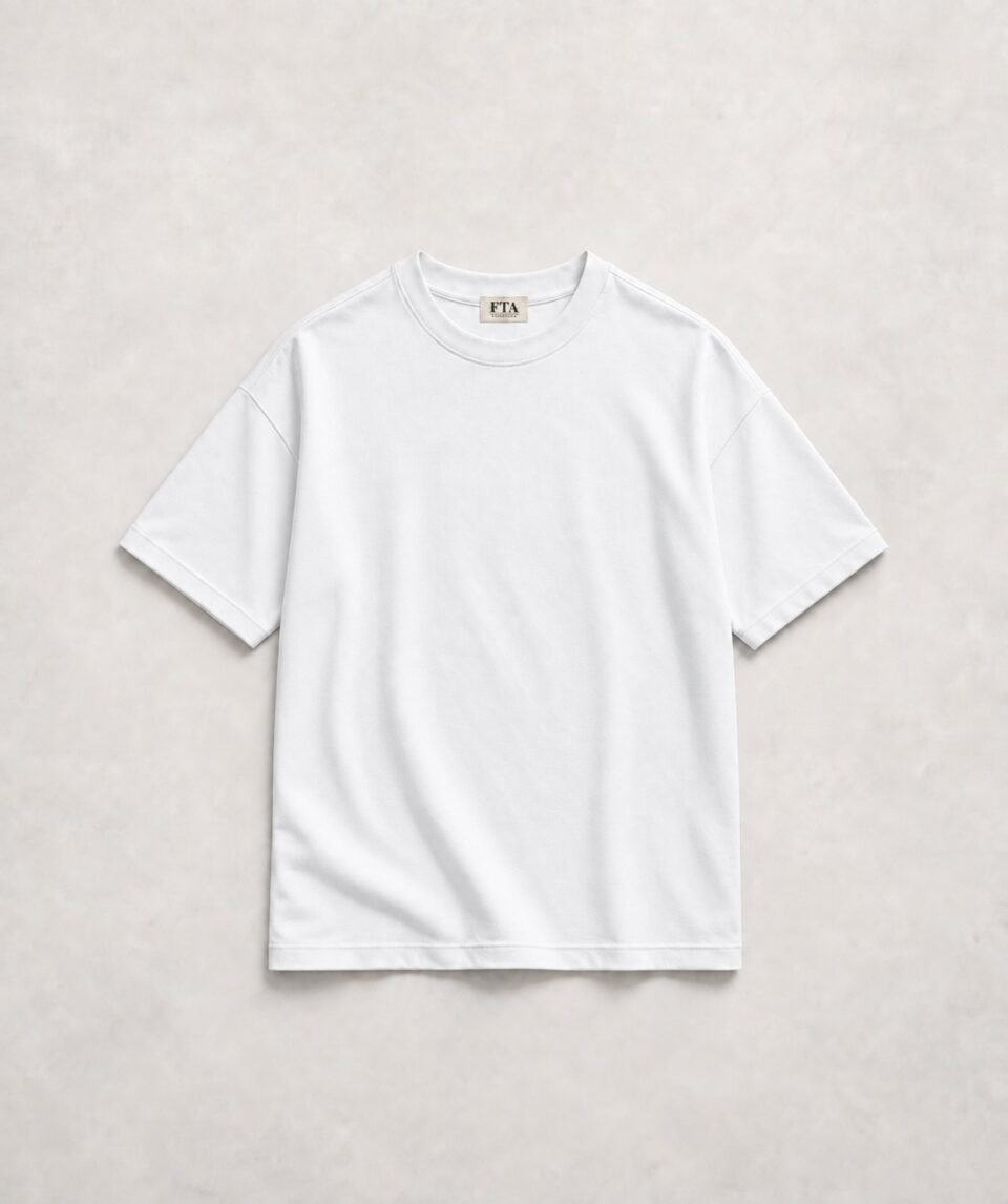 Camiseta Relaxed Fit Premium 280 gr - Blanco