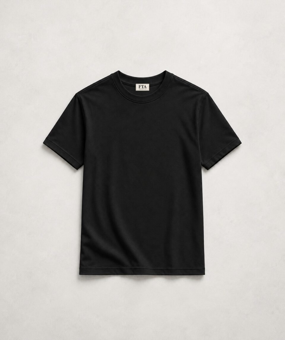 Camiseta Slim Fit Premium 280 gr - negro